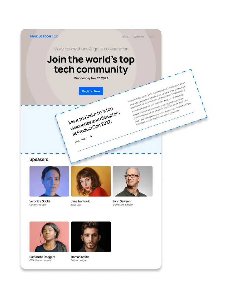 Website and Agenda Editor image